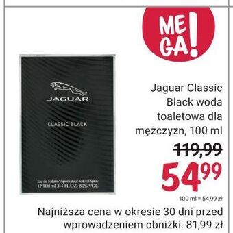 Rossmann Woda toaletowa jaguar classic black oferta