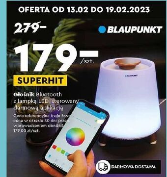 Biedronka Głośnik z lampą led blaupunkt oferta