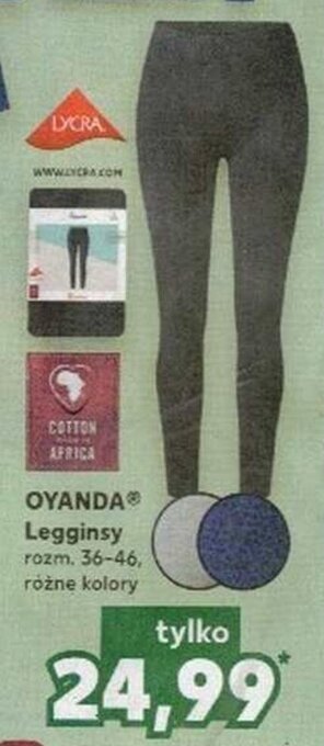 Kaufland Oyanda legginsy oferta