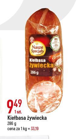 E.Leclerc Kiełbasa zywiecka wiodąca marka nasze specjały oferta