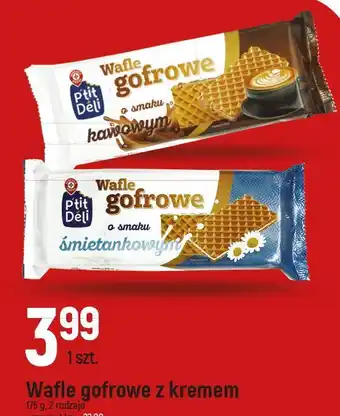 E.Leclerc Wafle gofrowe o smaku śmietankowym wiodąca marka p'tit deli oferta