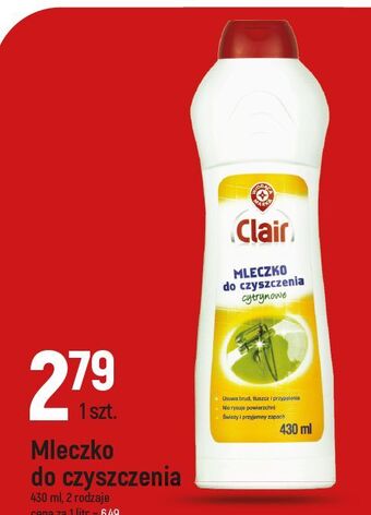E.Leclerc Mleczko do czyszczenia cytryna wiodąca marka clair oferta