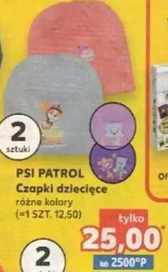 Kaufland Psi Patrol czapki dziecięce oferta