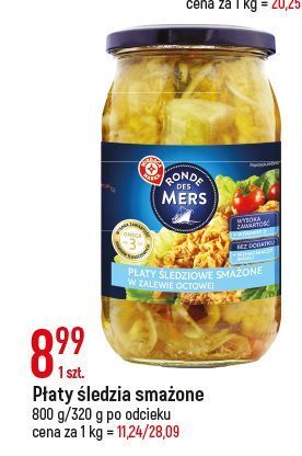 E.Leclerc Płaty śledziowe smażone w zalewie wiodąca marka ronde des mers oferta