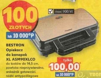 Kaufland Bestron opiekacz do kanapek XL ASM90XLCO oferta