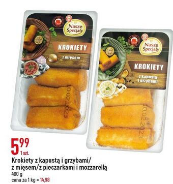 E.Leclerc Krokiety z kapustą i grzybami wiodąca marka nasze specjały oferta