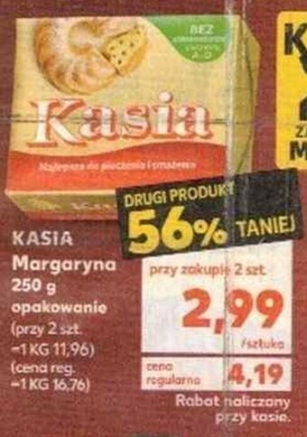 Kaufland Kasia margaryna 250g oferta