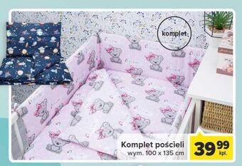Carrefour Komplet pościeli niemowlęcej 100 x 135 cm oferta