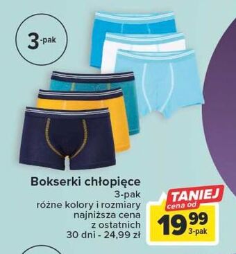 Carrefour Bokserki chłopięce oferta