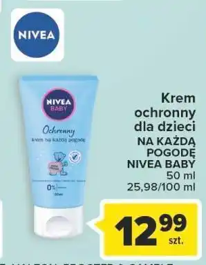 Carrefour Ochronny krem na każdą pogodę nivea baby oferta