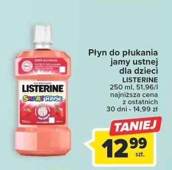 Carrefour Płyn do płukania ust mild berry listerine smart rinse oferta