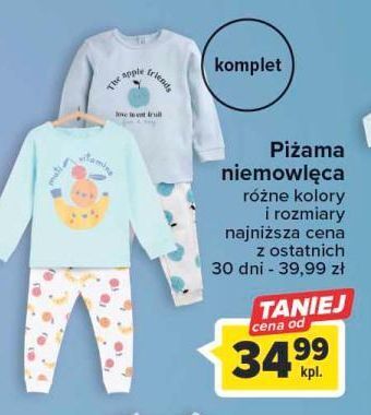 Carrefour Piżama niemowlęca oferta