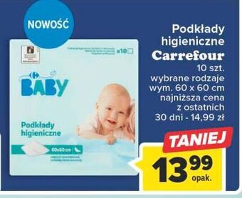Carrefour Podkłady higieniczne carrefour baby oferta