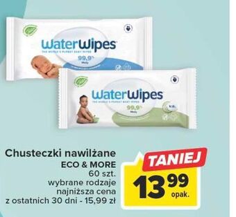 Carrefour Chusteczki nawilżane soapberry waterwipes oferta