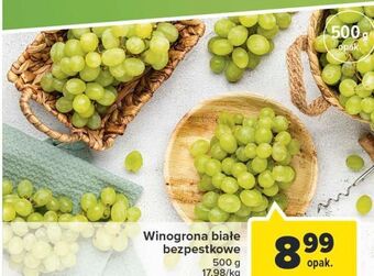 Carrefour Winogrona białe bezpestkowe oferta