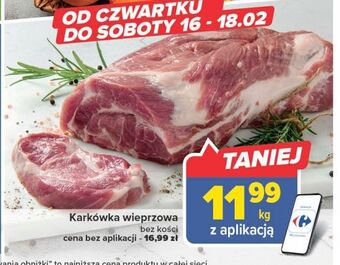 Carrefour Karkówka wieprzowa bez kości oferta