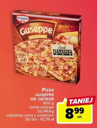 Carrefour Market Pizza szynka i chorizo farmerska dr. oetker guseppe oferta