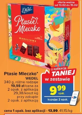 Carrefour Wedel Ptasie mleczko 340g oferta