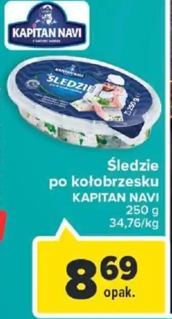 Carrefour Kapitan Navi Śledzie po kołobrzesku 250g oferta