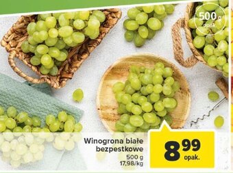 Carrefour Winogrono białe bezpestkowe 500g oferta