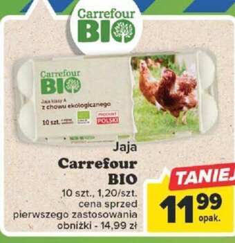 Carrefour Carrefour Jaja BIO 10szt. oferta