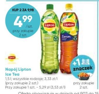 Stokrotka Lipton Napój Ice Tea 1,5l oferta
