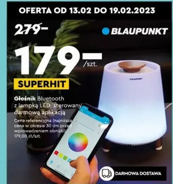 Biedronka Głośnik z lampą led blaupunkt oferta