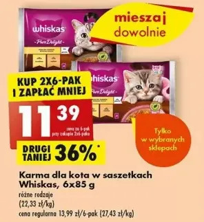 Biedronka Potrawka w galaretce smaki tradycyjne whiskas oferta
