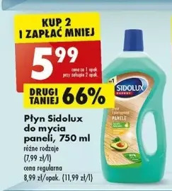 Biedronka Płyn do mycia paneli z olejkiem awokado sidolux expert oferta