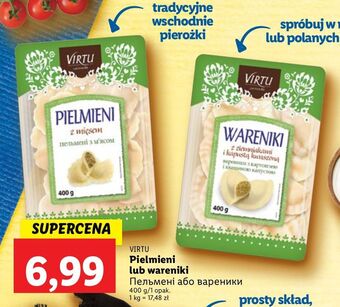 Lidl Wareniki z ziemniakami i kapustą kwaszoną virtu oferta