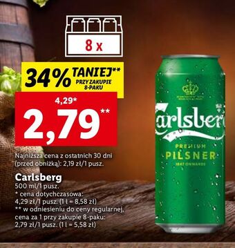 Lidl Piwo carlsberg oferta