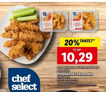 Lidl Polędwiczki z kurczaka łagodne chef select oferta