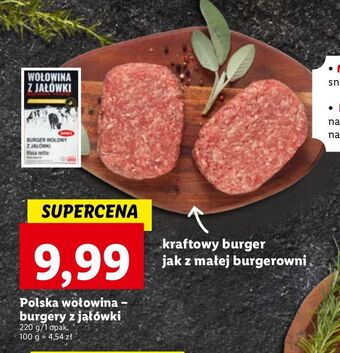 Lidl Burgery z jałówki oferta