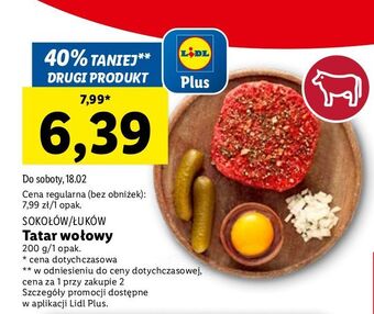 Lidl Tatar wołowy sokołów oferta