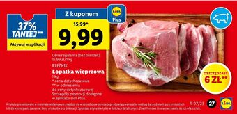 Lidl Łopatka wieprzowa bez kości rzeźnik codzienna dostawa oferta