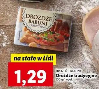 Lidl Drożdże babuni tradycyjne oferta