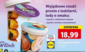 Lidl Lody o smaku pączka z kremem czekoladowym willisch oferta