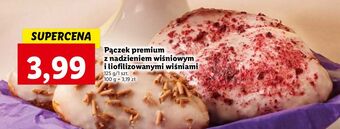 Lidl Pączek premium z nadzieniem wiśniowym oferta