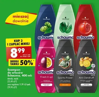 Biedronka Szampon do włosów schauma for men oferta