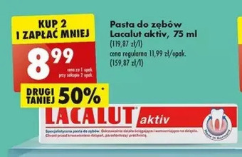 Biedronka Pasta do zębów lacalut aktiv oferta