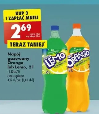 Biedronka Napój o smaku limonki lemo oferta
