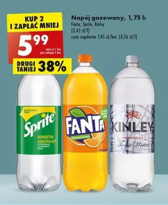 Biedronka Napój tonic water kinley oferta
