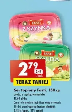 Biedronka Ser topiony gouda fasti oferta