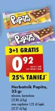 Biedronka Baton mleczny papita oferta