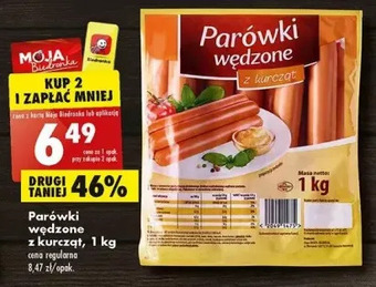Biedronka Parówki wędzone yano oferta