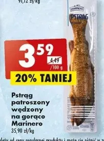 Biedronka Pstrąg patroszony wędzony na gorąco marinero oferta