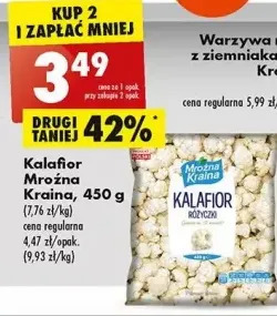 Biedronka Kalafior różyczki mroźna kraina oferta