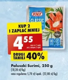 Biedronka Paluszki krabowe surimi vici oferta