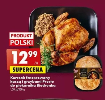 Biedronka Kurczak faszerowany kaszą i grzybami biedronka prosto do piekarnika oferta