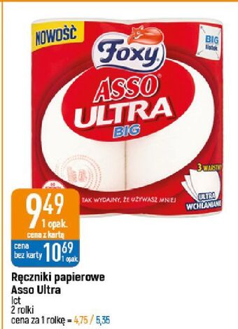 E.Leclerc Ręcznik papierowy big foxy asso ultra oferta